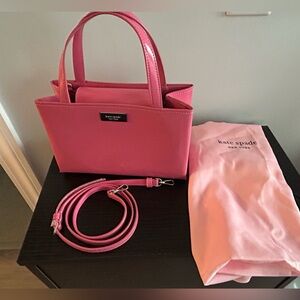 Kate Spade Sam Icon Leather Small Tote - Feather Pink
